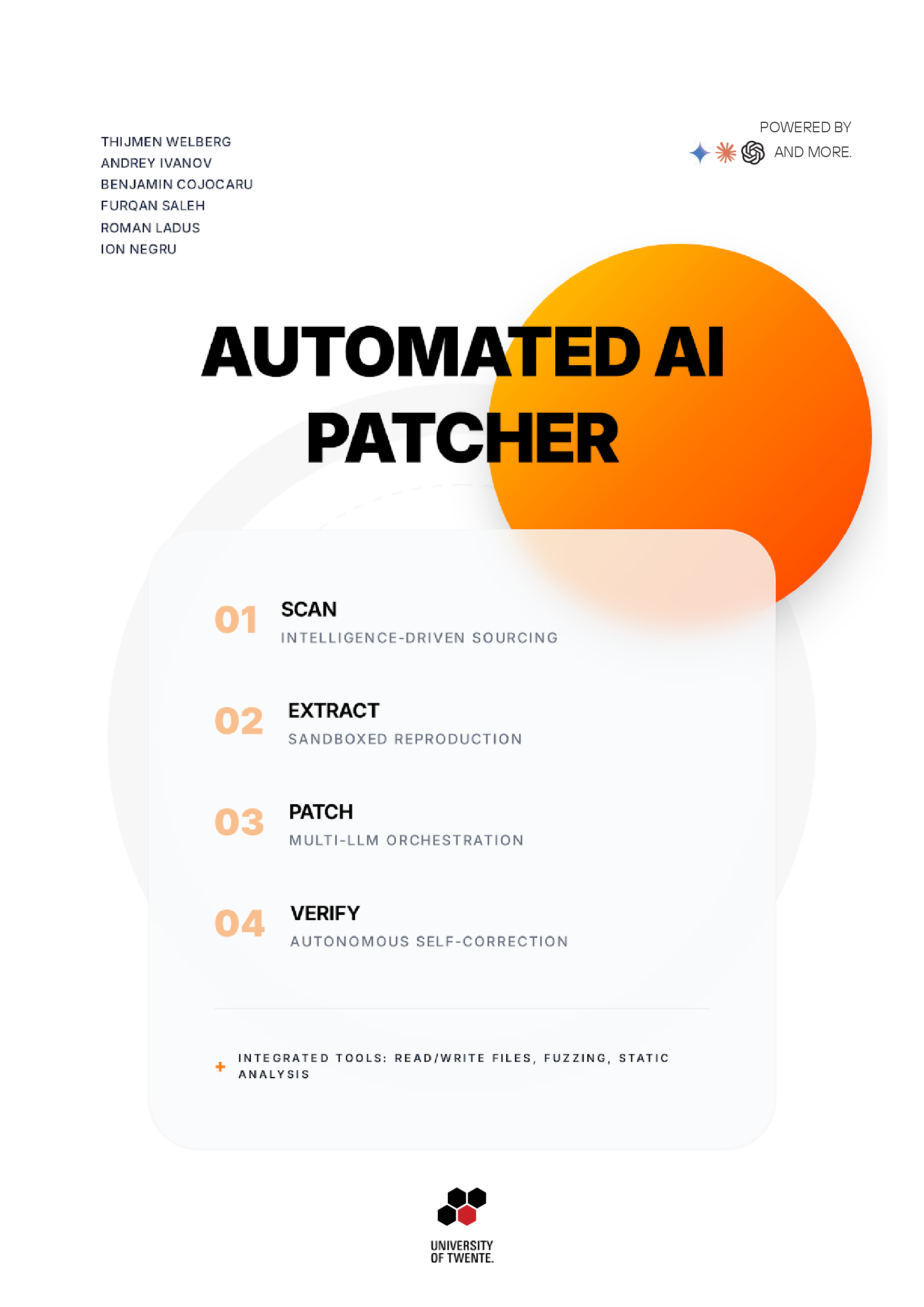 Poster, SCS: AI-Patcher
