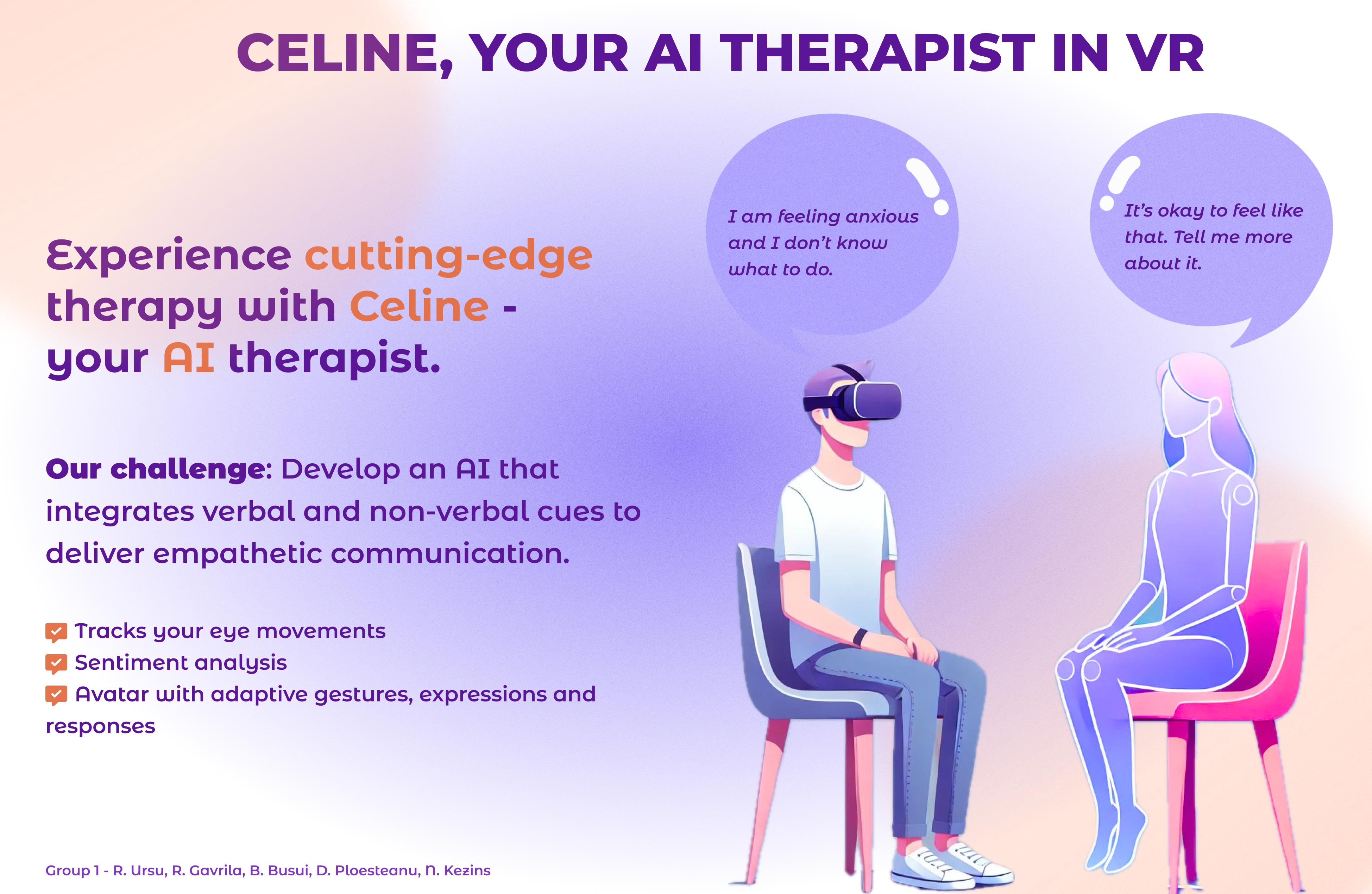 Poster, Developing a LLM Powered Virtual Reality Therapist