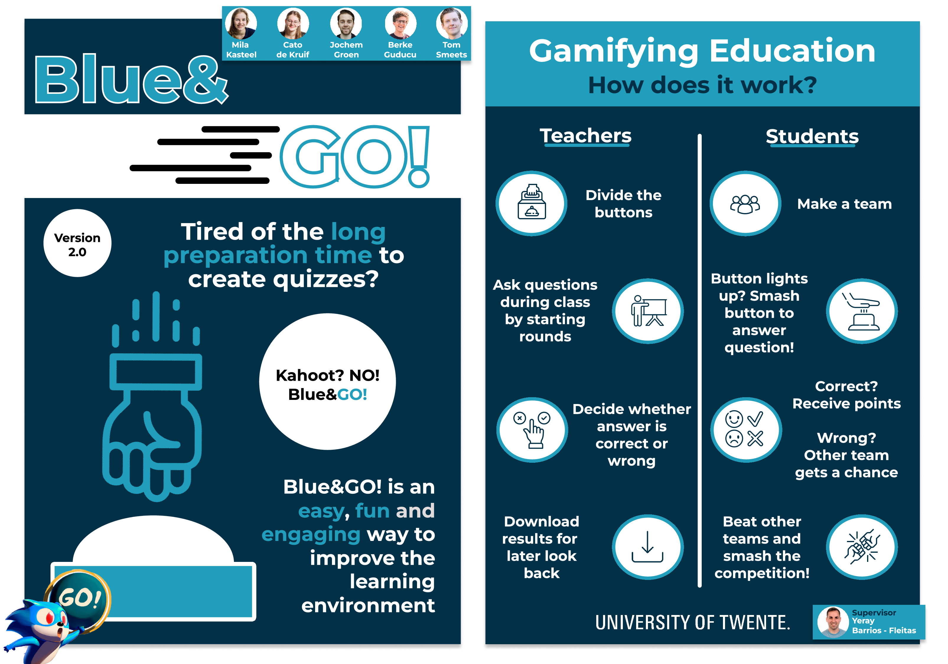 Poster, Blue&GO! - Gamifying Education 2.0