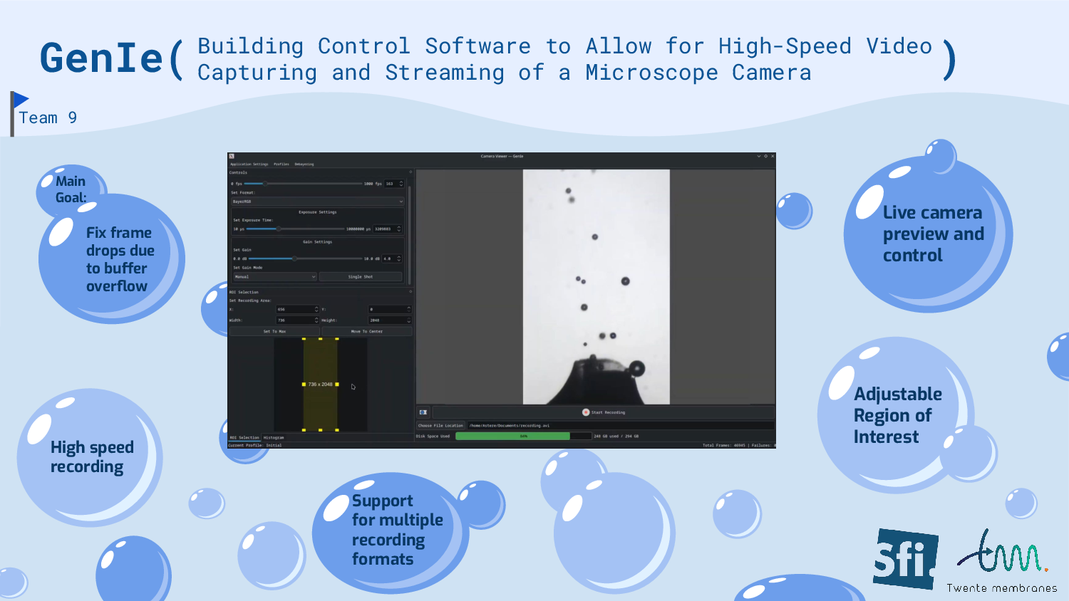 Poster, GenIe: Recording High-Speed Camera Footage